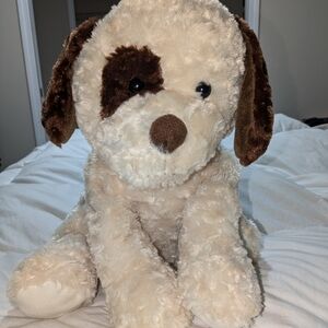 Toys R Us beige brown puppy plush